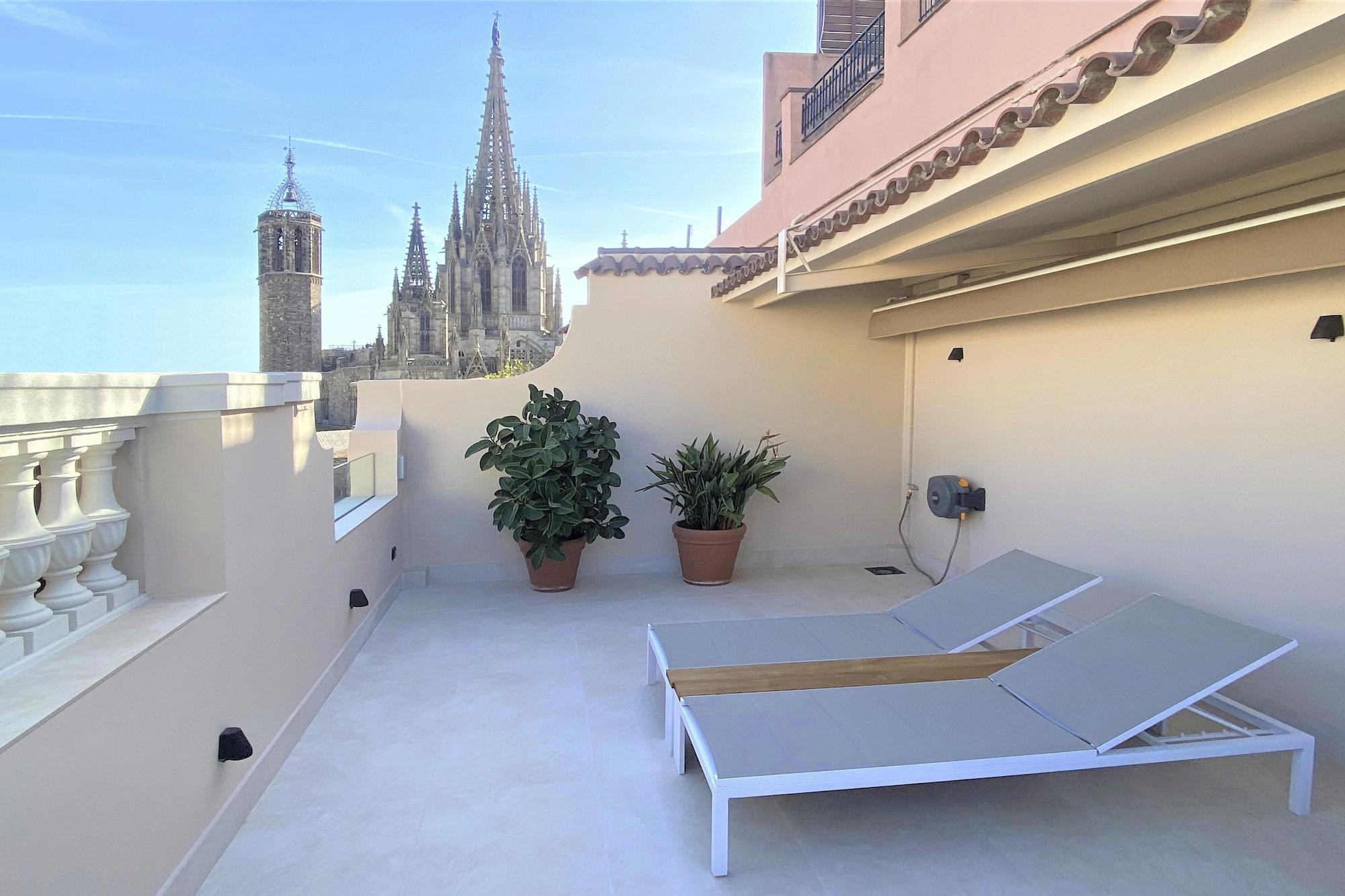 Lamaro Hotel Барселона Екстериор снимка Rooftop terrace